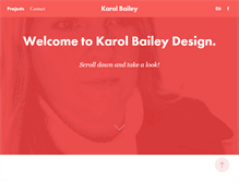 Tablet Screenshot of karolbaileydesign.com